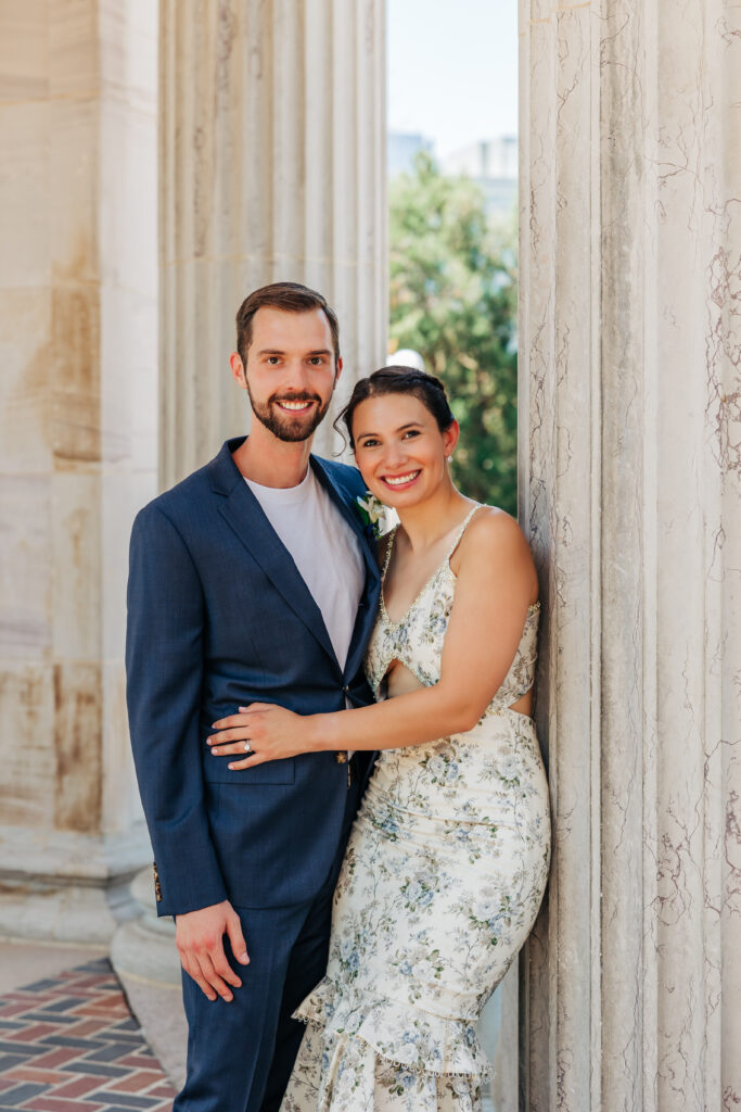 Denver Elopement Photographer captures bride and groom after elopement ceremony