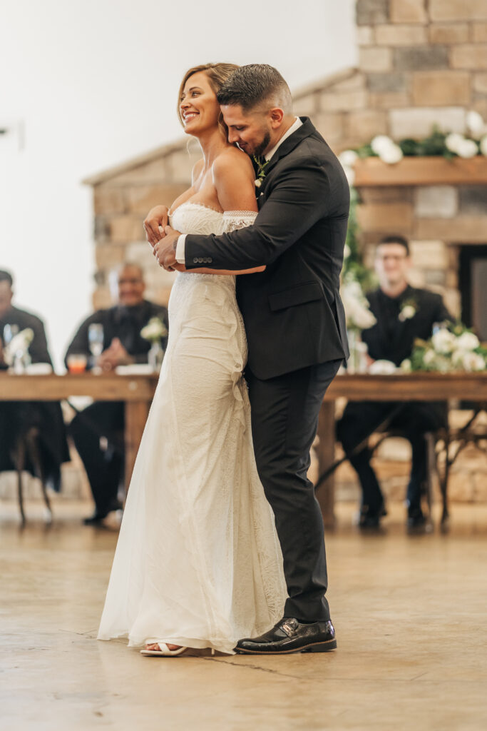 Boulder wedding photographer captures first dance as husband and wife