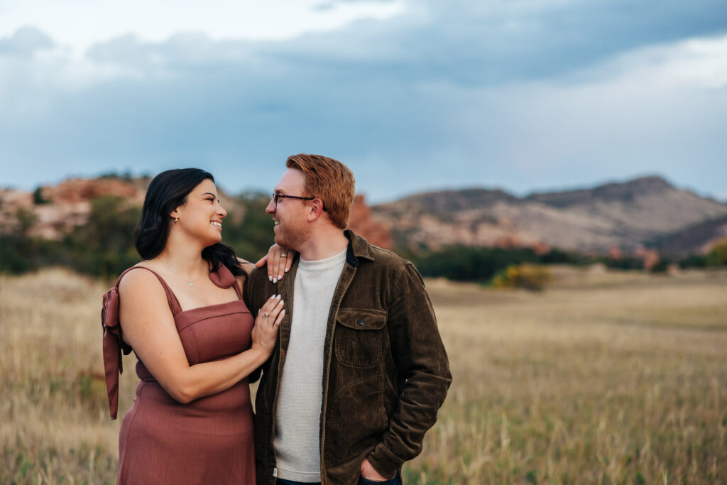 Colorado Elopement Photographer captures man and woman looking into one another's eyes